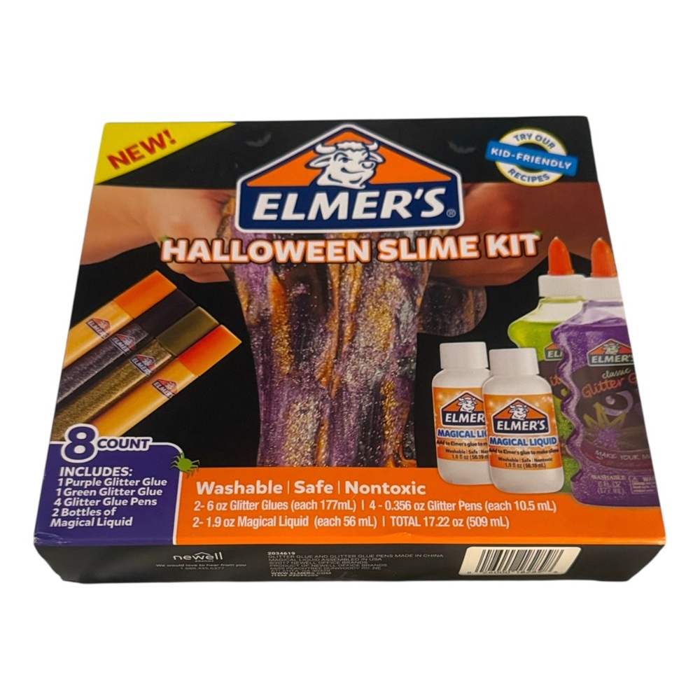 Halloween Slime Kit with Glitter Glue and Magical Liquid